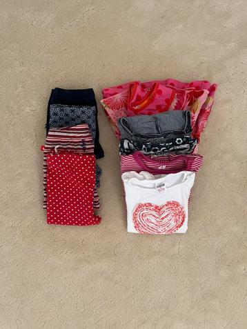 Meisjeskleding zomer shirtjes/jurkje/leggings maat 74  beschikbaar voor biedingen