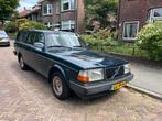 Volvo 240 2.0 Polar U9 1993 Groen Station met trekhaak, 4 cilinders, Origineel Nederlands, Stationwagon, Grijs