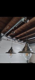 Hanglampen bronskleurig, Huis en Inrichting, Ophalen, Glas