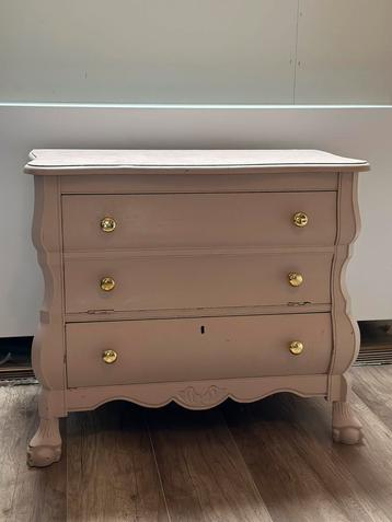 Hout vintage kastje - Kleur oud roze - Lade + klep - Almere beschikbaar voor biedingen