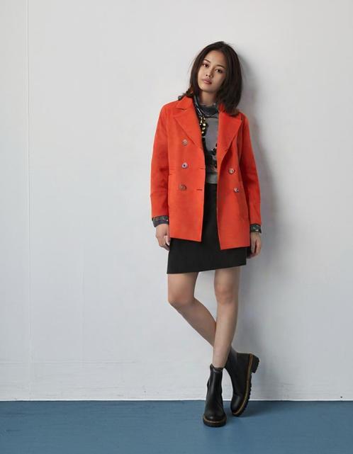 Prachtige Oranje Peacoat MICHAEL Michael Kors - Maat US 10 (, Kleding | Dames, Jassen | Winter, Zo goed als nieuw, Maat 38/40 (M)