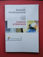 P. de Boer + Basisboek Bedrijfseconomie - studentenuitwerkin, Boeken, Ophalen of Verzenden, Zo goed als nieuw, HBO, Alpha