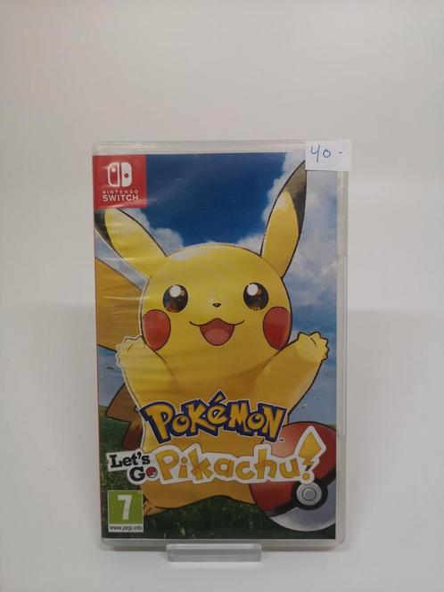 Pokémon let's go pikachu, Spelcomputers en Games, Games | Nintendo Switch, Zo goed als nieuw, Avontuur en Actie, 2 spelers, Vanaf 7 jaar