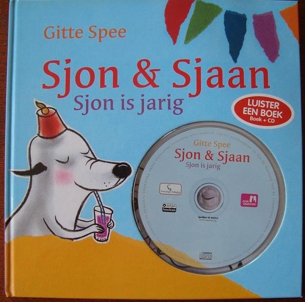 Sjon & Sjaan - Sjon is jarig - Gitte Spee - hc, Boeken, Kinderboeken | Kleuters, Zo goed als nieuw, Fictie algemeen, Voorleesboek