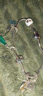 Pandora armband frozen, Ophalen of Verzenden, Zo goed als nieuw, Met strass, Zilver