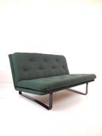 Vintage Kho Liang La Artifort groen ploeg stof zwart metaal, Modern vintage, ., Ophalen of Verzenden, Zo goed als nieuw