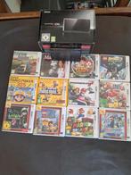 3ds met veel spellen en doos, Met games, Zwart, Ophalen of Verzenden, 3DS