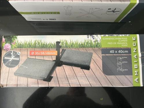 Ambiance Metalen parasolvoet inklapbaar, Tuin en Terras, Parasols, Nieuw, Parasolvoet, Minder dan 1 meter, Ophalen of Verzenden