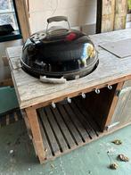 Hardhouten Buitenkeuken met BBQ - Weber 57cm, Ophalen of Verzenden, Gebruikt