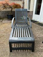 Antracietkleurig Hartman ligbed, met ligkussen., Tuin en Terras, Ophalen, Zo goed als nieuw, Kunststof