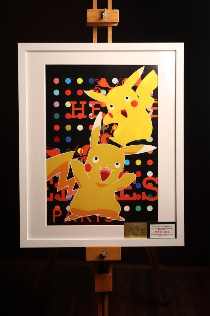 exclusief kunstwerk van Death NYC (Pokémon x Hermes), Antiek en Kunst, Kunst | Litho's en Zeefdrukken, Ophalen of Verzenden