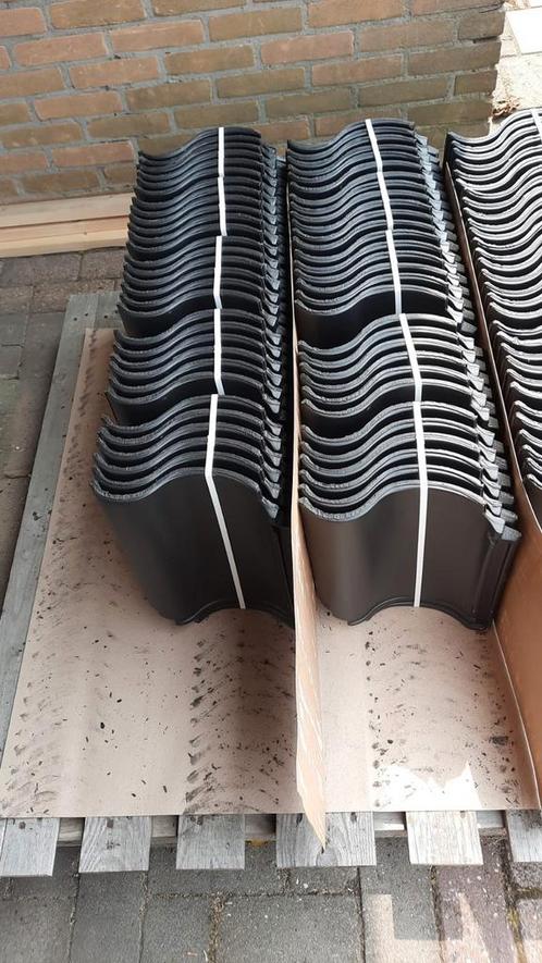9 x 6 pakken Dakpan Monier OVH 206 zwart glazura, Doe-het-zelf en Verbouw, Dakpannen en Dakbedekking, Nieuw, Dakpannen, Steen of Klei