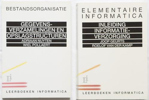 Inleiding Informatieverzorging + Gegevensverzamelingen en .., Boeken, Informatica en Computer, Zo goed als nieuw, Programmeertaal of Theorie