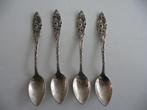 4 verzilverde advocaat lepeltjes - 60-er jaren model Ajour, Ophalen of Verzenden