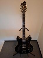 Hagstrom Viking Black Semi-hollowbody gitaar, Ophalen, Gebruikt, Hollow body, Overige merken