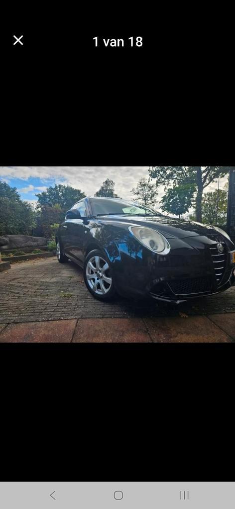 Alfa Romeo MiTo 1.4 16V 2009 Zwart, Auto's, Alfa Romeo, Particulier, MiTo, ABS, Benzine, B, Hatchback, Handgeschakeld, Geïmporteerd
