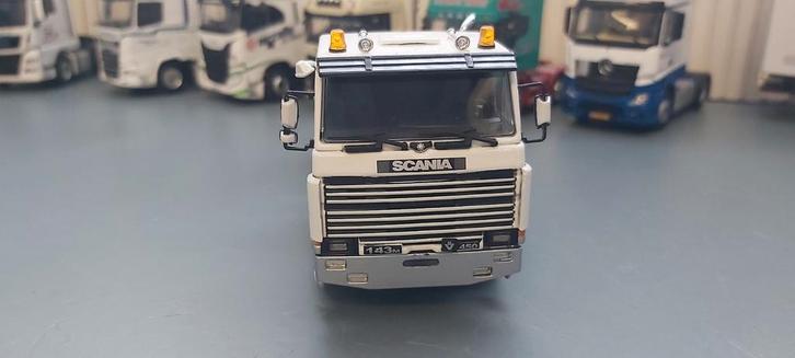 Scania 143M zwaartransport trekker tekno, Hobby en Vrije tijd, Modelauto's | 1:50, Zo goed als nieuw, Bus of Vrachtwagen, Tekno