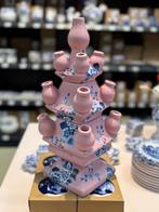 Tulpenvaas roze met bloemen van Heinen Delfts Blauw, Huis en Inrichting, Woonaccessoires | Vazen, Overige kleuren, Aardewerk of Porselein