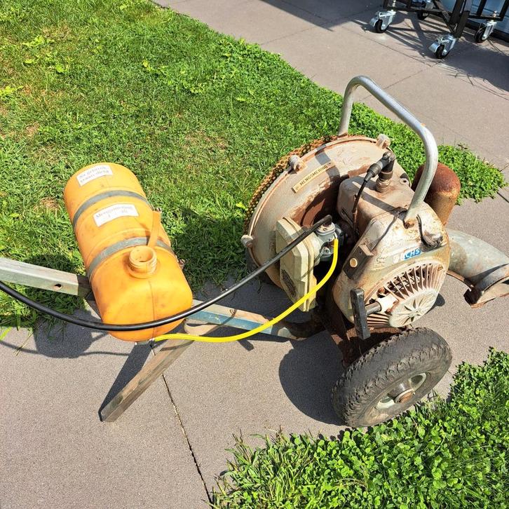 Oude Fichtel & Sachs Bladblazer - Opknapper, Tuin en Terras, Bladblazers, Gebruikt, Benzine, Ophalen of Verzenden