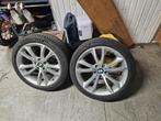 19 inch bmw f10 f11 5x120 origineel met banden ms, Banden en Velgen, All Season, Personenwagen, Ophalen
