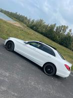 Mercedes-Benz C-Klasse C180 1.6 115KW Aut7 2016 Wit, Auto's, Mercedes-Benz, 65 €/maand, 1800 kg, Zwart, Leder en Stof