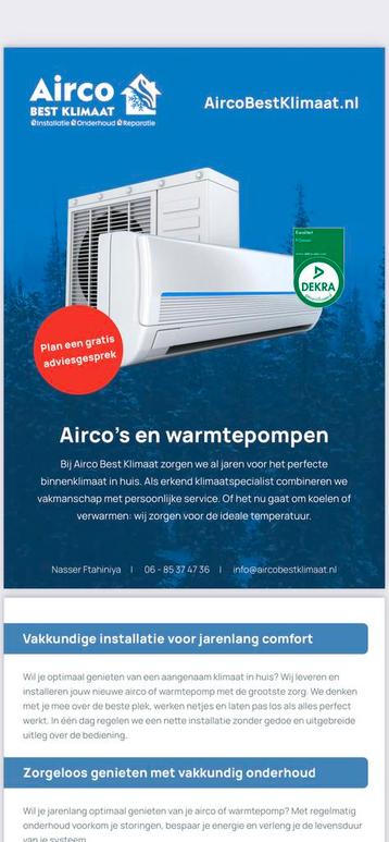 Airco inclusief installeren met 5 jaar garantie  beschikbaar voor biedingen