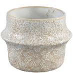 PTDM bloempot Ivery keramiek creme 15cm, Tuin en Terras, Rond, Ophalen of Verzenden, Aardewerk, Binnen
