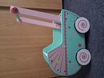 Nette houten rose/mintgroen poppenwagen., Ophalen, Zo goed als nieuw, Duw- of Trekspeelgoed