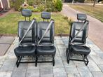 1-2-3 persoons bankjes zwart leren stoelen 3p gordel  camper, Ophalen of Verzenden, Nieuw