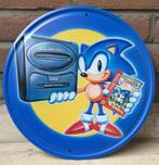 30x30 Sonic the Hedgehog met Megadrive Plaat Wandbord, Nieuw, Vanaf 12 jaar, Verzenden