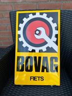 Mooi origineel emaille BOVAG FIETS bord. Langcat., Verzamelen, Merken en Reclamevoorwerpen, Reclamebord, Gebruikt, Ophalen of Verzenden