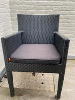 6 gevlochten stoelen van met merk  "Life", Tuin en Terras, Tuinsets en Loungesets, Ophalen, Gebruikt, Kunststof