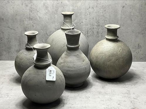 Landelijke kruiken/vazen van aardewerk 5 stuks, Huis en Inrichting, Woonaccessoires | Vazen, Nieuw, Overige kleuren, Aardewerk of Porselein