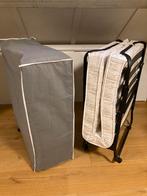 Troonz vouwbed Venetia Deluxe. Verrijdbaar., Ophalen, 90 cm, Eenpersoons, Zwart