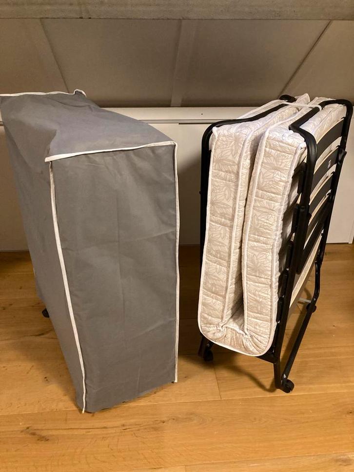 Troonz vouwbed Venetia Deluxe. Verrijdbaar., Huis en Inrichting, Slaapkamer | Bedden, Nieuw, Eenpersoons, 90 cm, 190 cm of minder