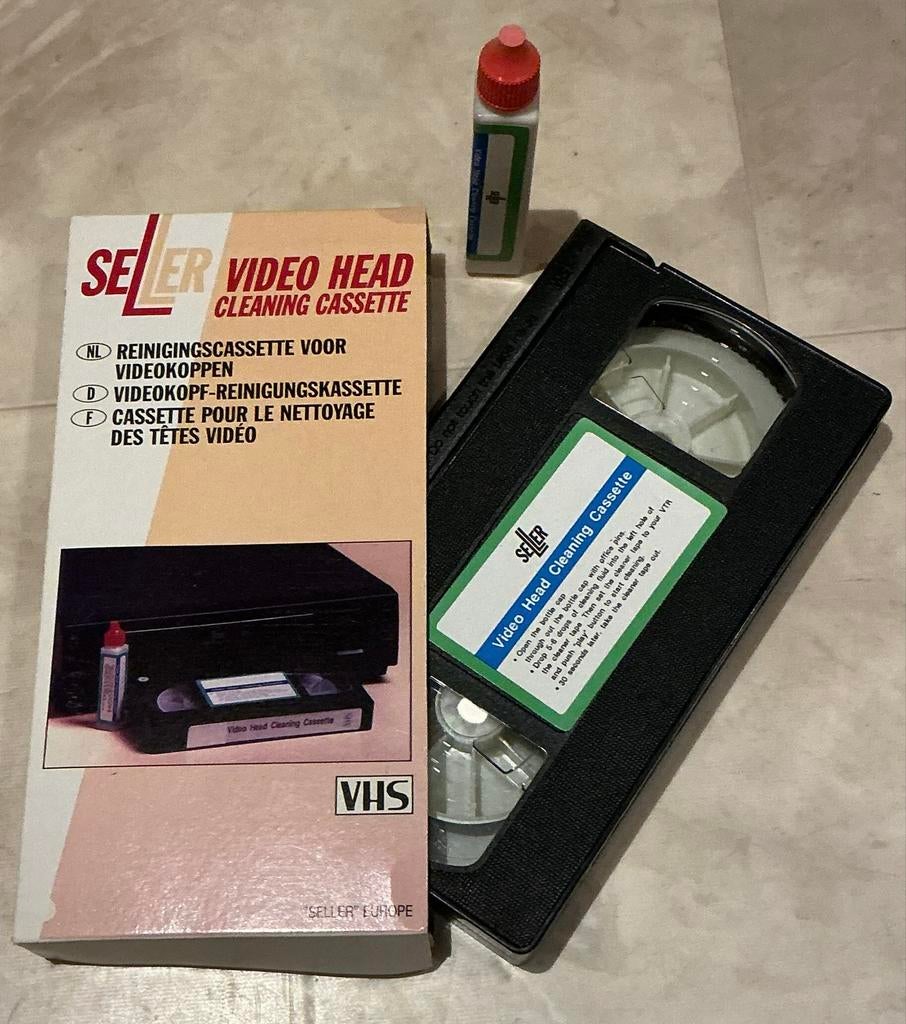 VHS Reinigingscassette + 5 VHS Opbergdozen, Ophalen of Verzenden, Nieuw in verpakking, Overige genres
