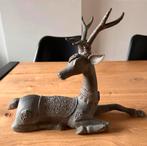 Vintage Messing Hert Sculptuur Art Deco Mid Century, Antiek en Kunst, Ophalen of Verzenden