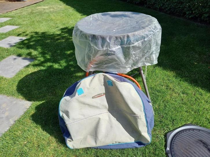 Skottel, wok, bakplaat van Campingaz met drukregelaar, Caravans en Kamperen, Kampeeraccessoires, Gebruikt, Ophalen