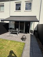 Tibelly Zonnescherm Grijs, Tuin en Terras, Zonneschermen, Ophalen, 450 cm of meer, Zo goed als nieuw, Knikarmscherm