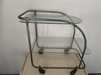 Vintage theewagen, Ophalen, Gebruikt, 50 tot 100 cm, Glas