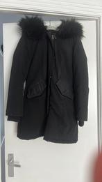 Zwarte winter jas, Ophalen of Verzenden, Gedragen, Maat 36 (S), Zwart
