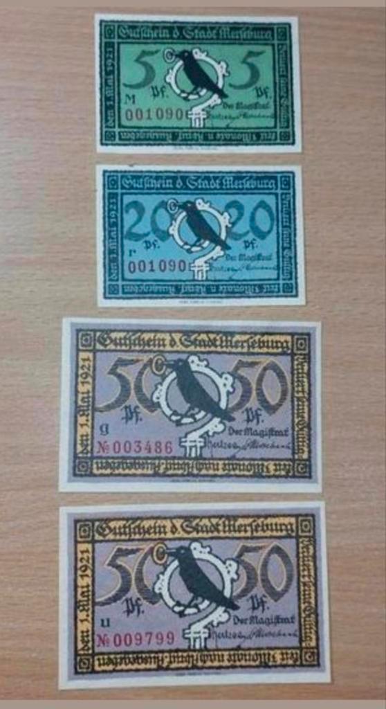 Duits Notgeld Merseburg Noodgeld, Postzegels en Munten, Bankbiljetten | Europa | Niet-Eurobiljetten, Duitsland, Ophalen of Verzenden
