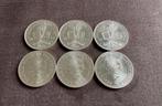 Nederlandse Antillen, 6x zilveren 50 Gulden 1980., Ophalen of Verzenden, Koningin Beatrix, 50 gulden, Zilver