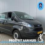 Ford Transit Custom Rolstoelbus (2020) Airco 4 Persoons Delu, Auto's, Bestelauto's, Voorwielaandrijving, Stof, Zwart, 4 cilinders