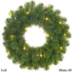 Krans Norton groen met LED Diam. 60, Verzenden, Nieuw