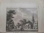 01 / dorp Sprundel - Rucphen kopergravure ca 1790, Antiek en Kunst, Kunst | Etsen en Gravures, Ophalen of Verzenden