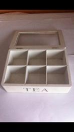 Theedoos (van hout) zes vakjes, Huis en Inrichting, Ophalen of Verzenden, Zo goed als nieuw