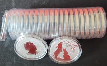 22 x 1 oz zilver munt LunarIII Rabbit KORTING 👌 beschikbaar voor biedingen