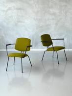 Elsrijk fauteuil 2x Rudolf Wolf vintage armstoel prijs p/st, Metaal, Gebruikt, Minder dan 75 cm, Vintage