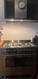 5 pits gasfornuis en afzuigkap, Witgoed en Apparatuur, Fornuizen, Ophalen, 60 cm of meer, Zo goed als nieuw, Gas